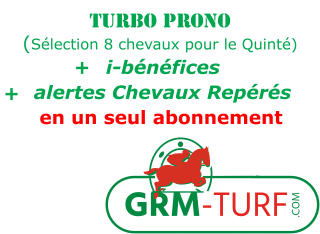 Abonnement Turbo Prono + i-bénéfice + alertes Chevaux Repérés : 39 € / mois