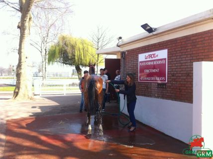 Douche sur l'hippodrome d'Enghien